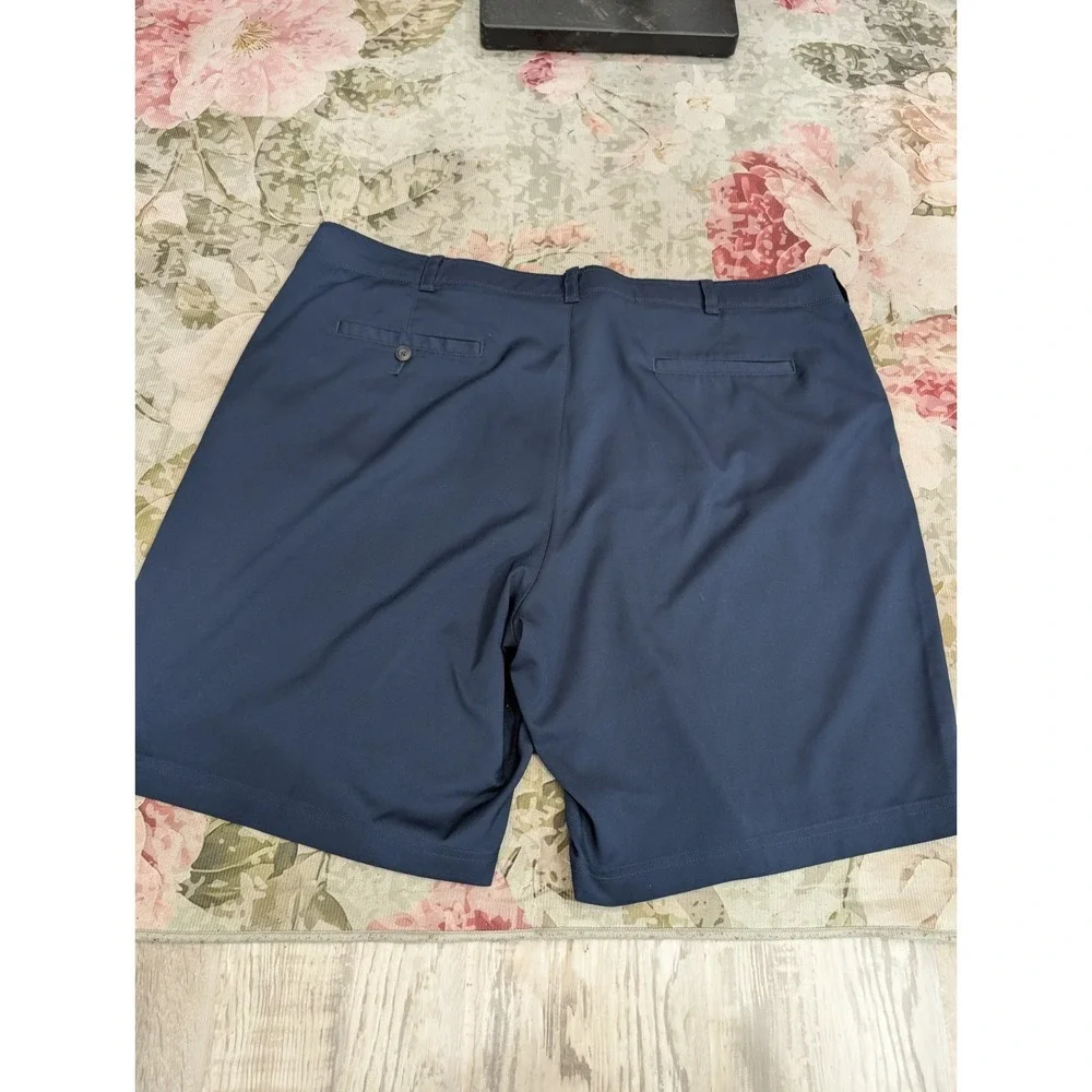 3 PGA Tour Men's 44 Golf Shorts Flat Front Stretch Navy Black Gray 10
